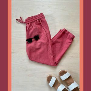 J Crew Pull-On Linen Pants